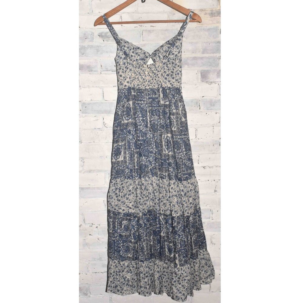 NWT Abercrombie & Fitch Blue White Floral Dress Size XXS $130!